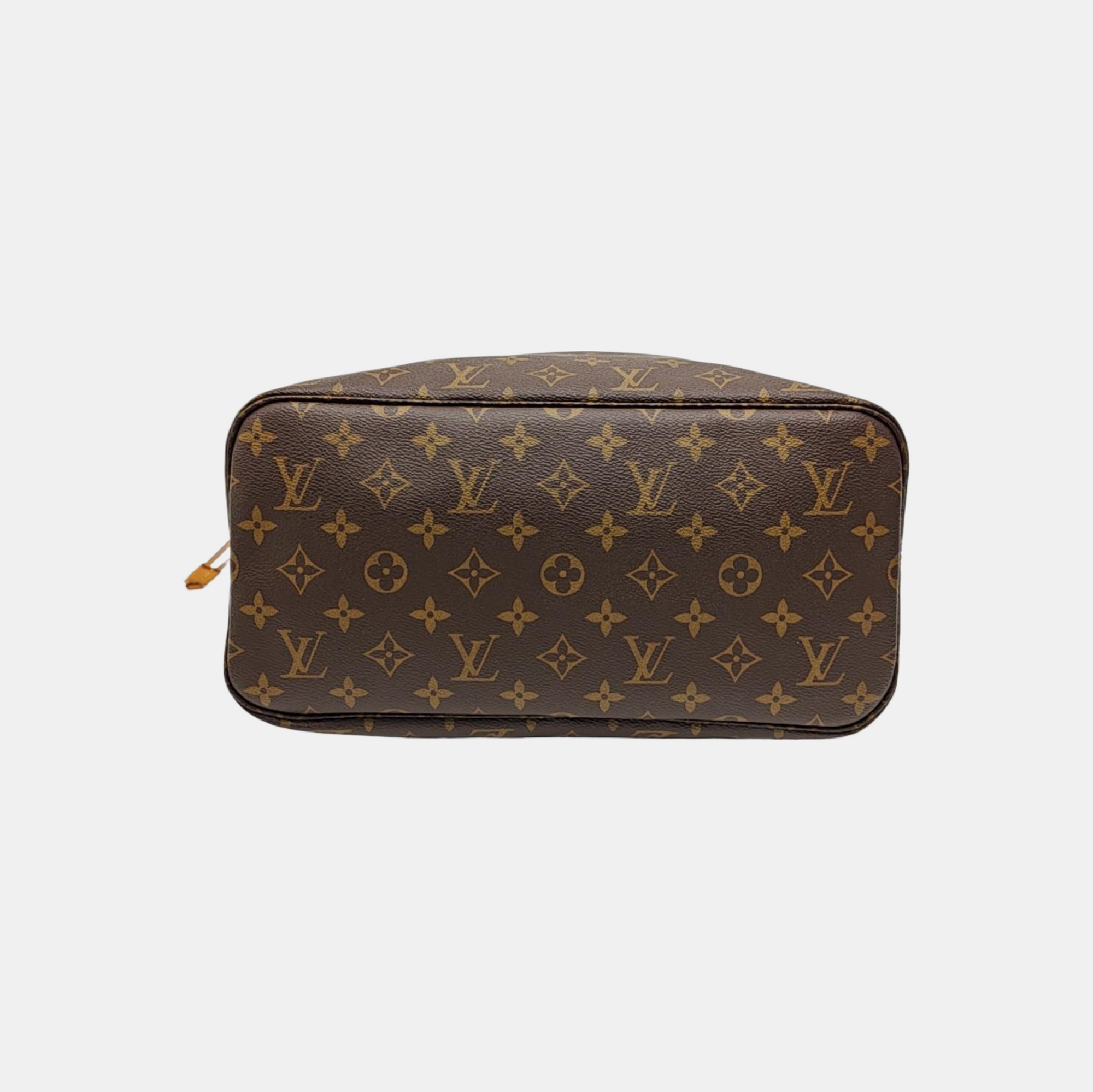 NEVERFULL MM Monogram Coated Canvas Brown