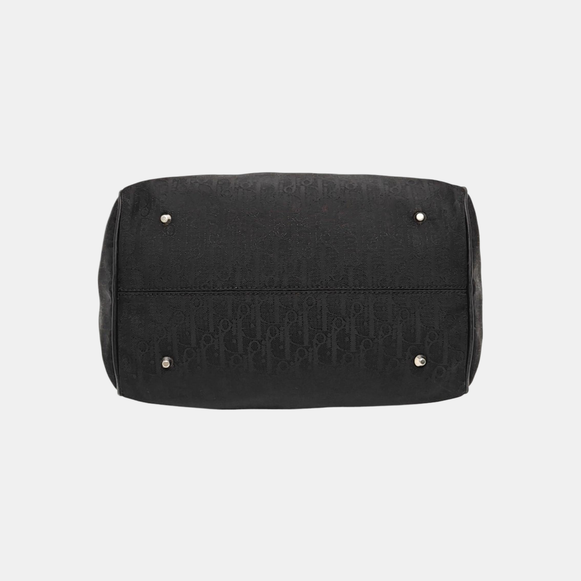 Canvas Top Handle Bag Black