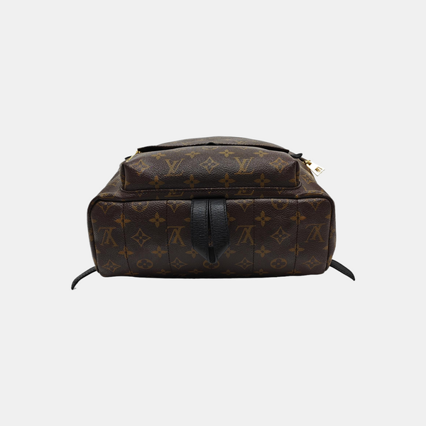 Monogram Coated Canvas Backpack Brown
