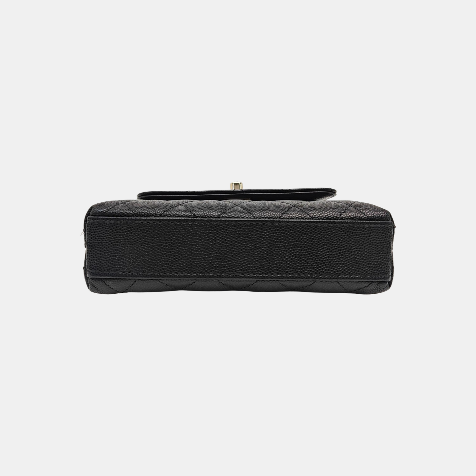 COCO HANDLE Grained Calfskin Black