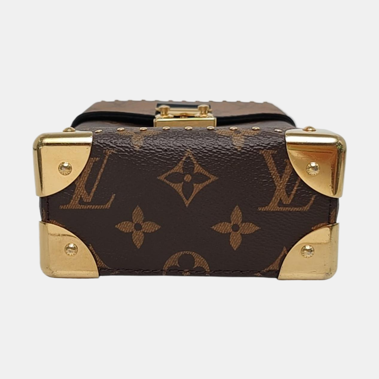 CAMERA BOX Monogram Coated Canvas Brown