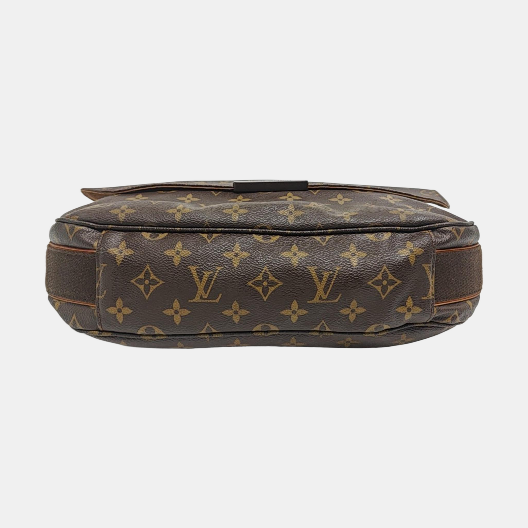 VINTAGE BEAUBOURG MM Monogram Coated Canvas Brown