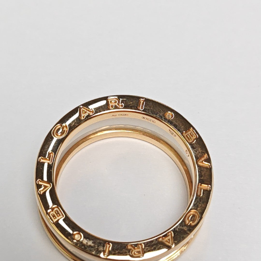 B.ZERO1 18k Rose Gold Ring EU 57