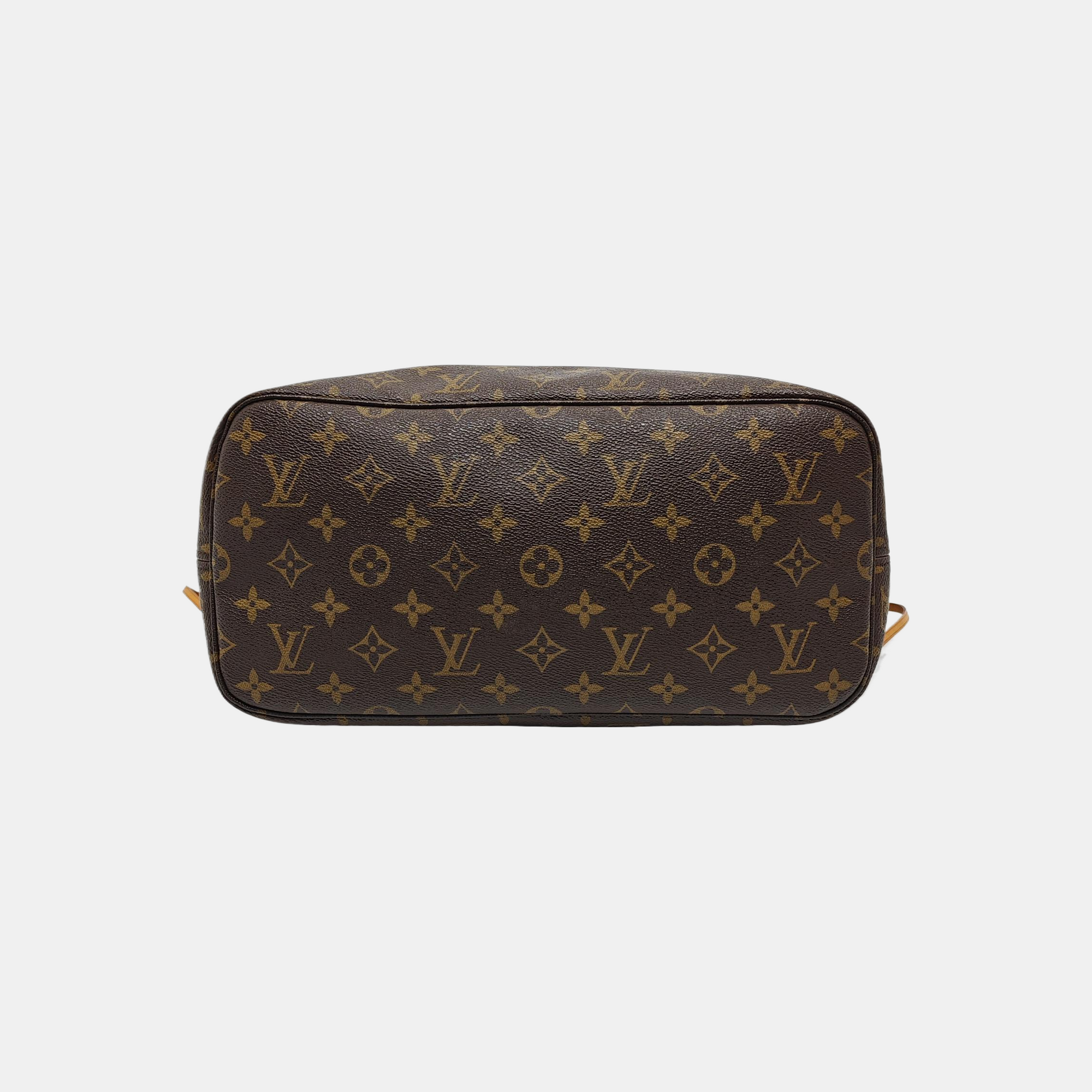 NEVERFULL MM Monogram Coated Canvas Brown