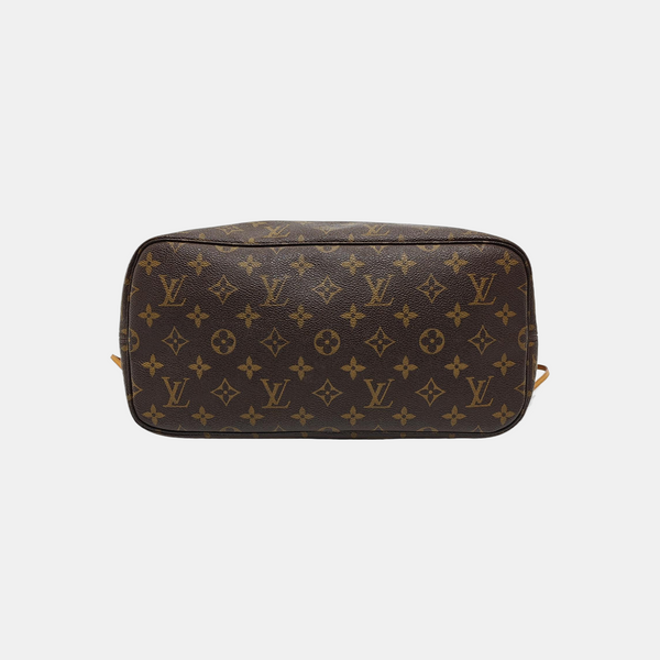 NEVERFULL MM Monogram Coated Canvas Brown