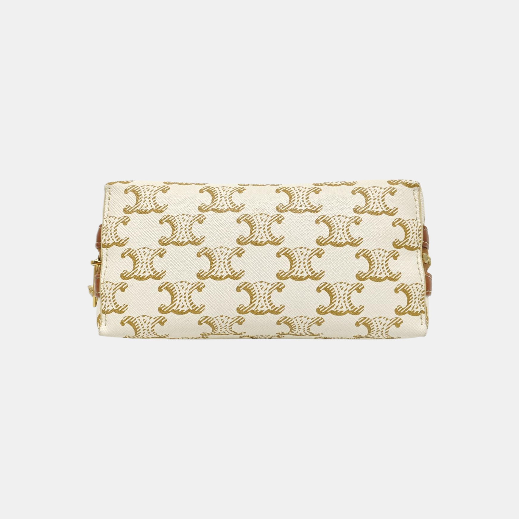 Coated Canvas Shoulder Bag White