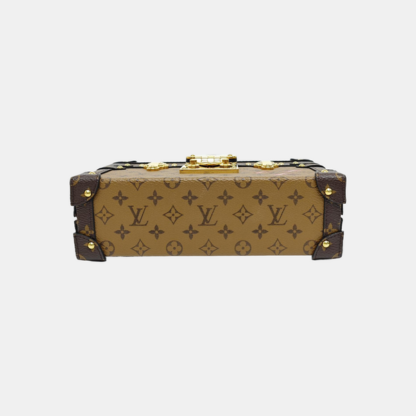 PETITE MALLE Monogram Coated Canvas Brown