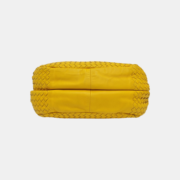 Lambskin Top Handle Bag Yellow