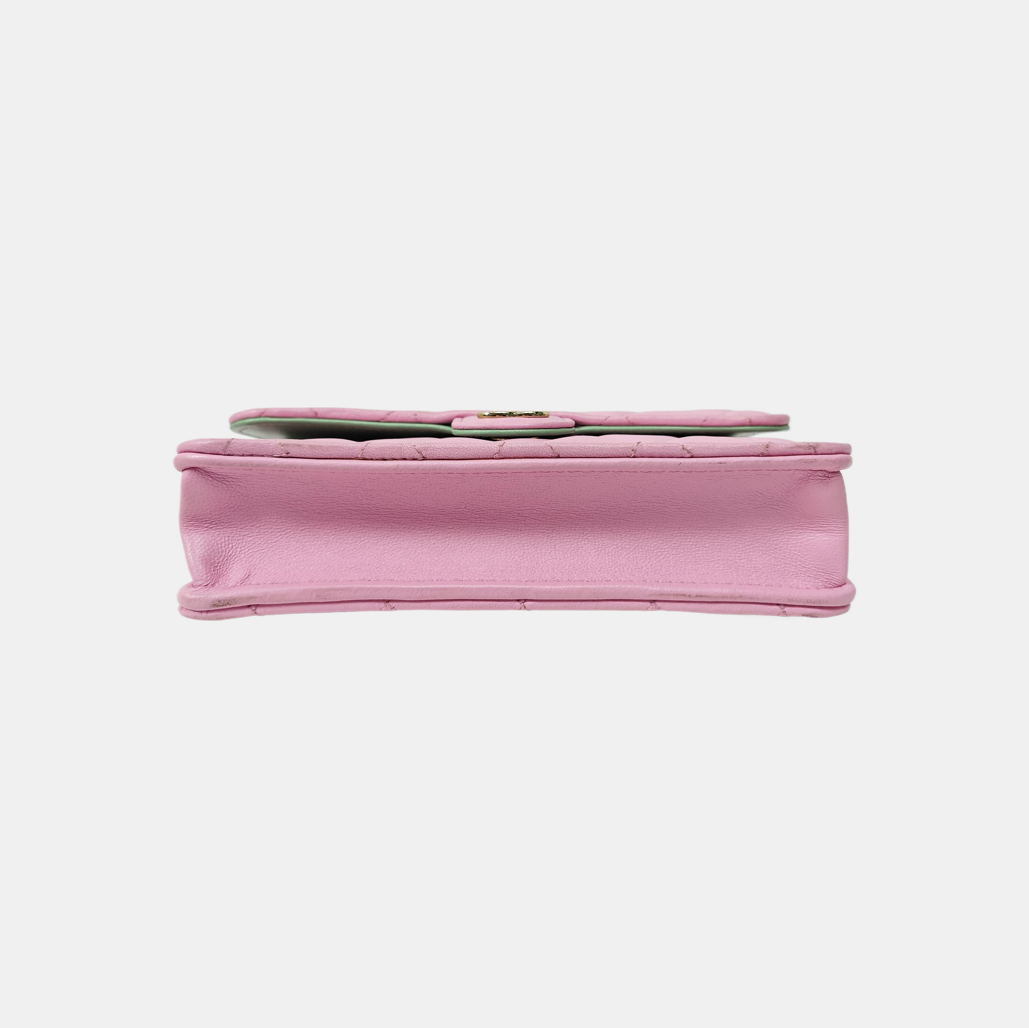 Quilted Lambskin Shoulder Bag Pink