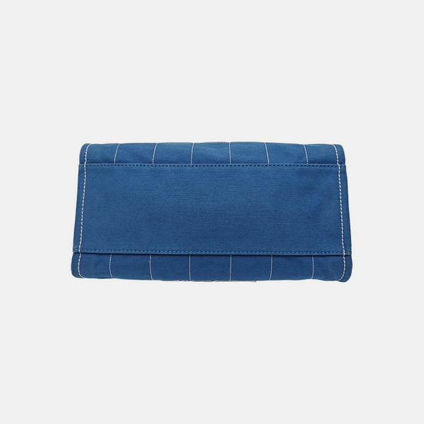 DEAUVILLE Large Quilted Canvas Blue