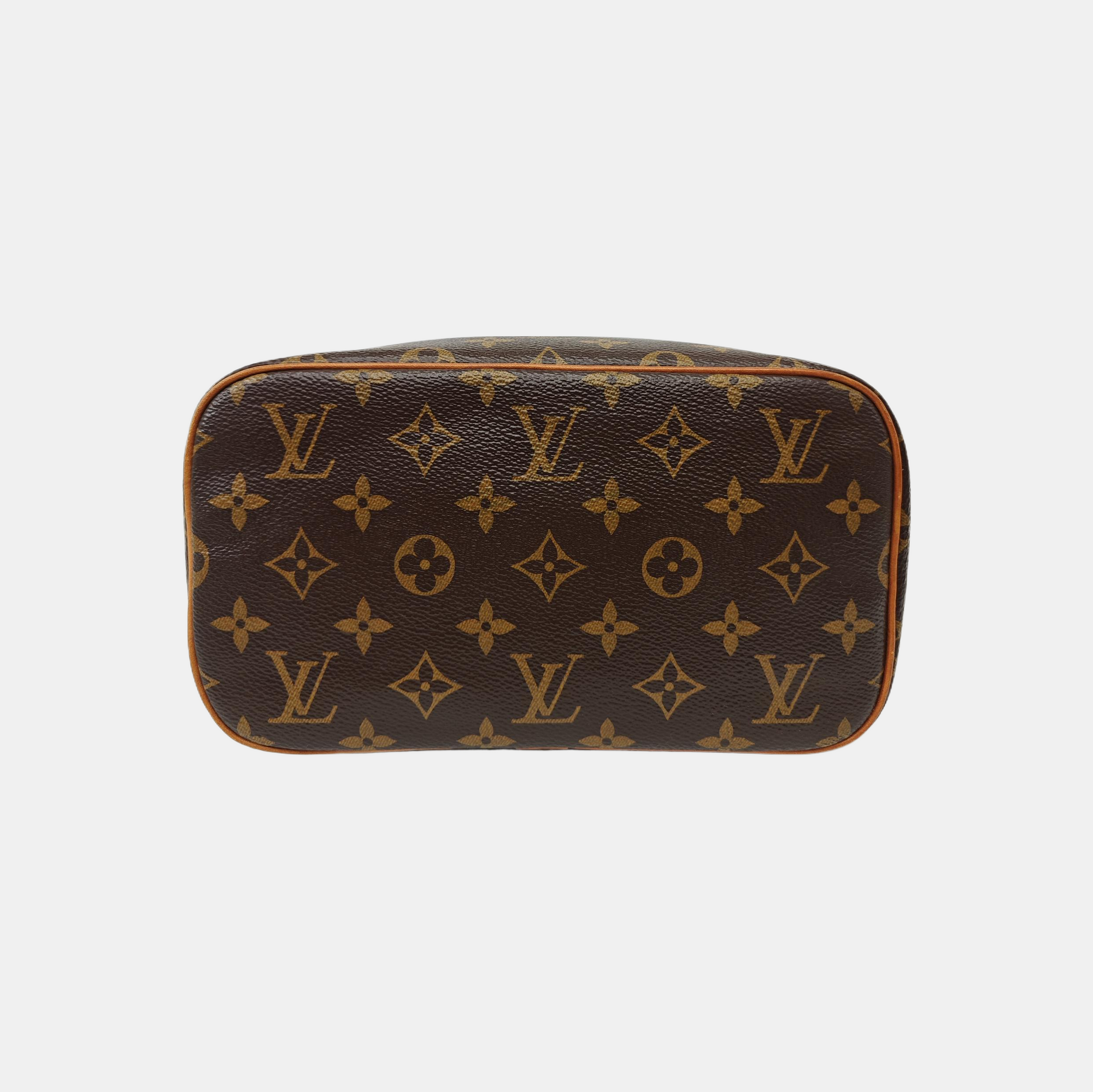 NICE BB Monogram Coated Canvas Brown