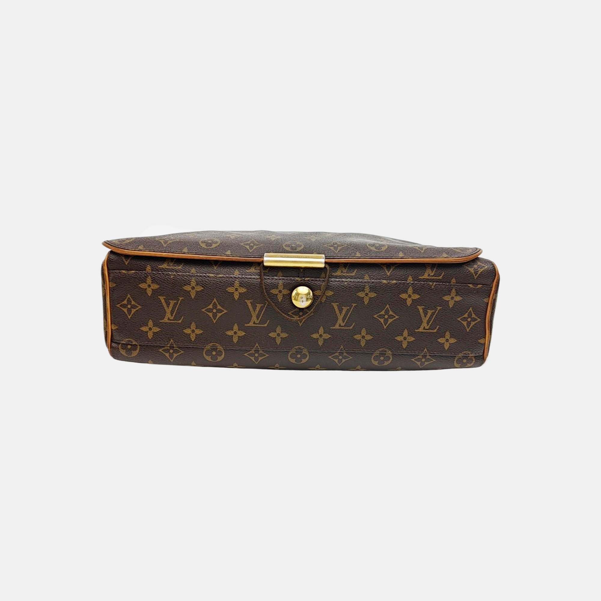 VALMY Monogram Coated Canvas Brown