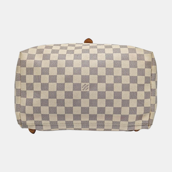 SPERONE Damier Azur Coated Canvas White