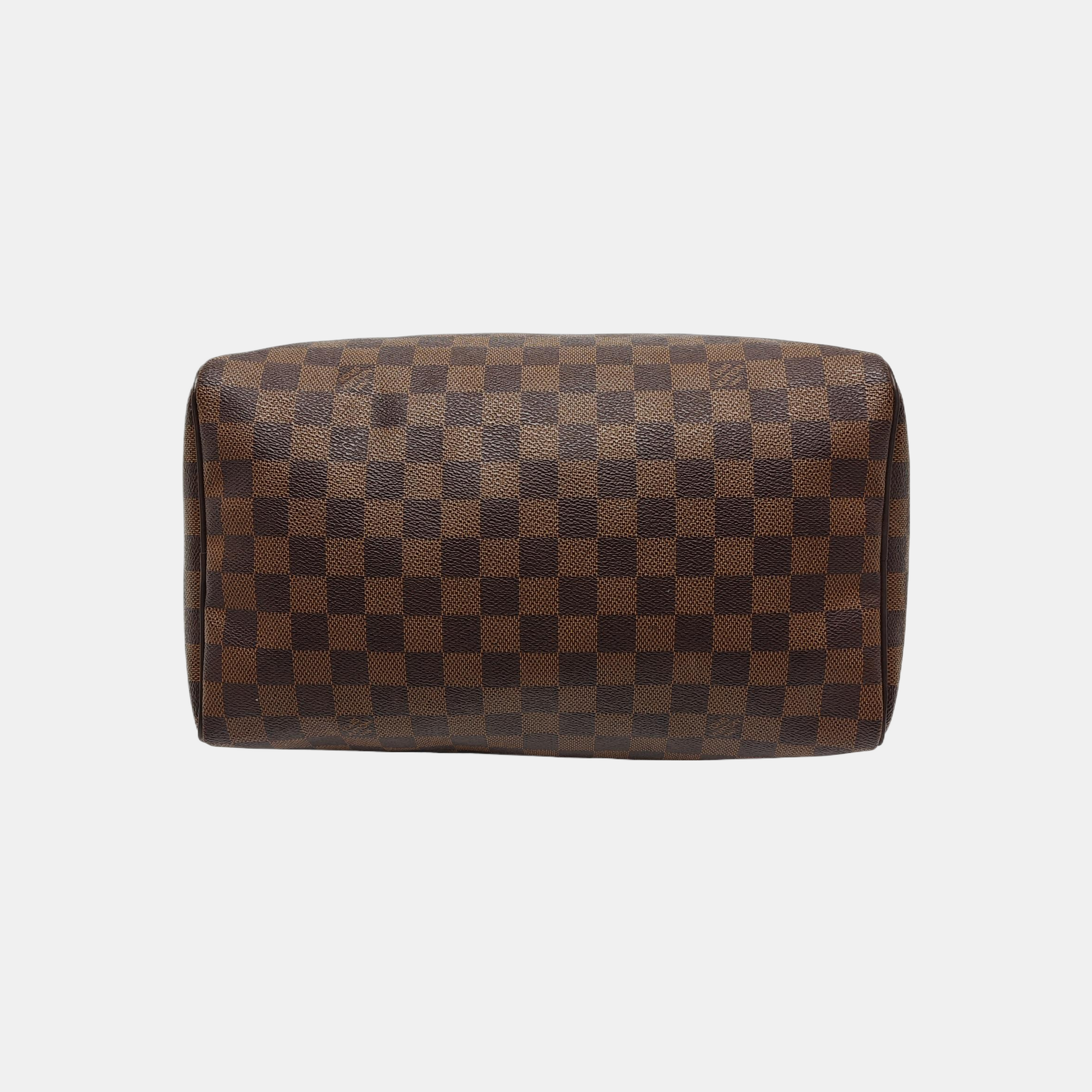 Authenticated pre-owned  SPEEDY 30 Coated Canvas Brown - Top Handle Bag at Looply
