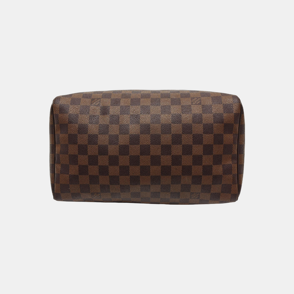 Authenticated pre-owned  SPEEDY 30 Coated Canvas Brown - Top Handle Bag at Looply