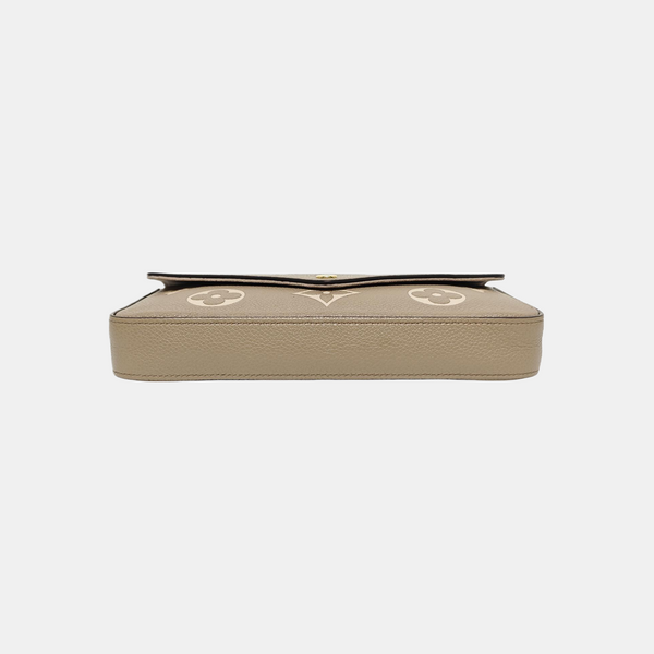FÉLICIE Monogram Calfskin Gray