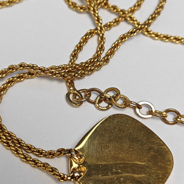 Dior Oblique Metal Gold Necklace