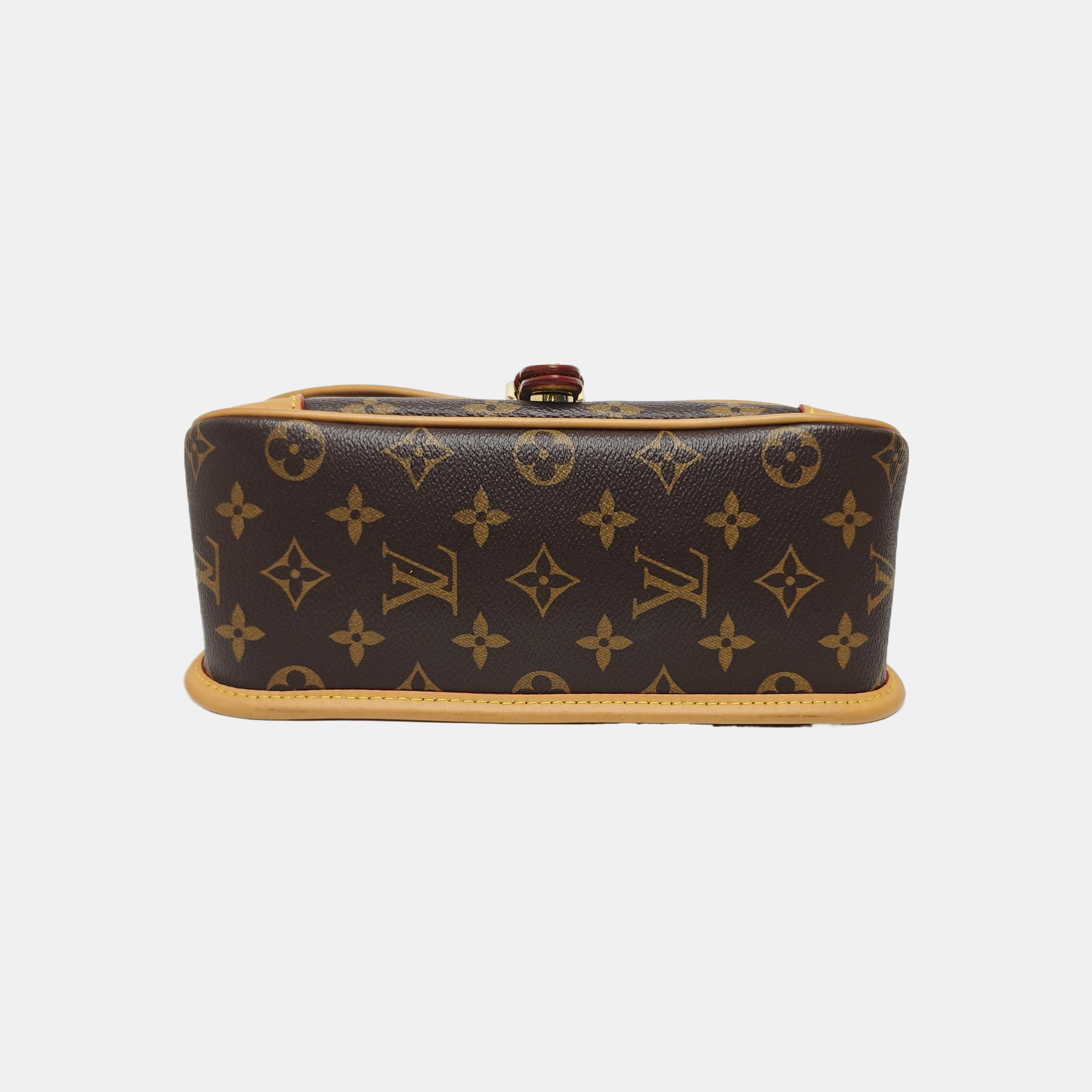 DIANE Monogram Coated Canvas Brown