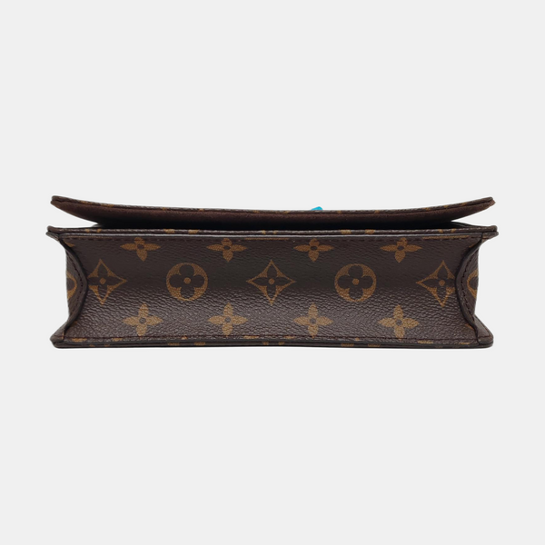 Lily Monogram Coated Canvas Brown
