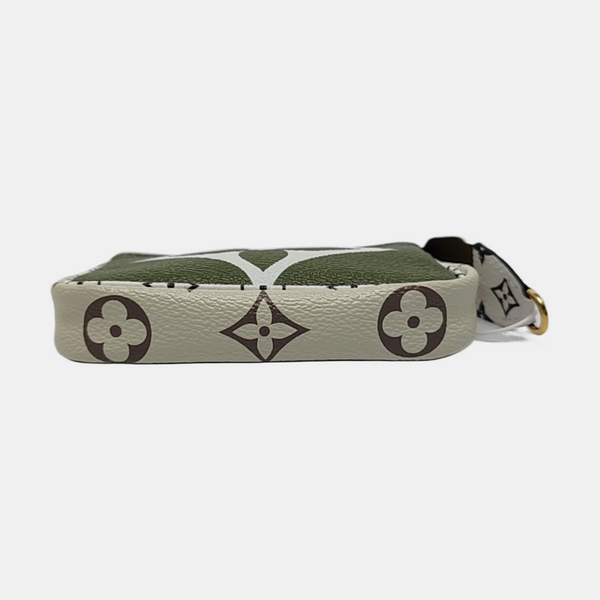 Authenticated pre-owned  ACCESSOIRES Mini Monogram Coated Canvas Green - Clutch at Looply