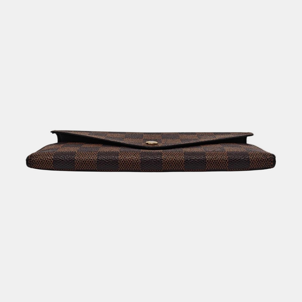 JOSÉPHINE Damier Ebene Coated Canvas Brown Wallet
