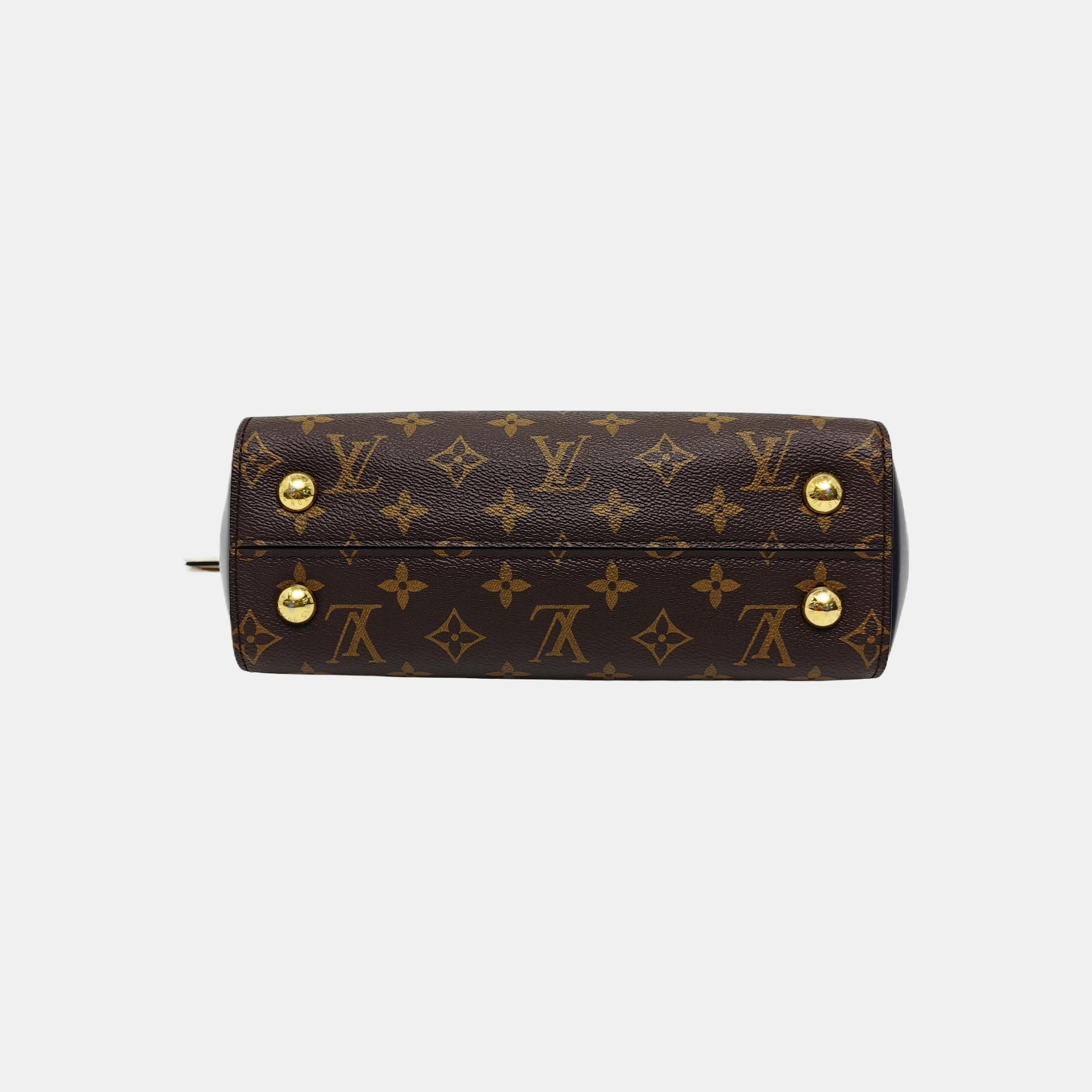 CLUNY BB Monogram Coated Canvas Brown