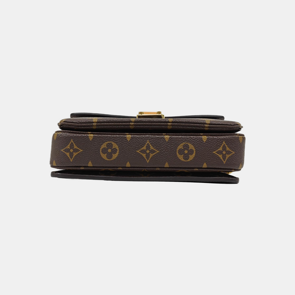 MÉTIS EAST WEST Monogram Coated Canvas Brown