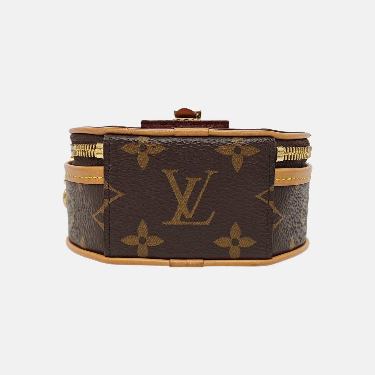 BOITE CHAPEAU Mini Monogram Coated Canvas Brown