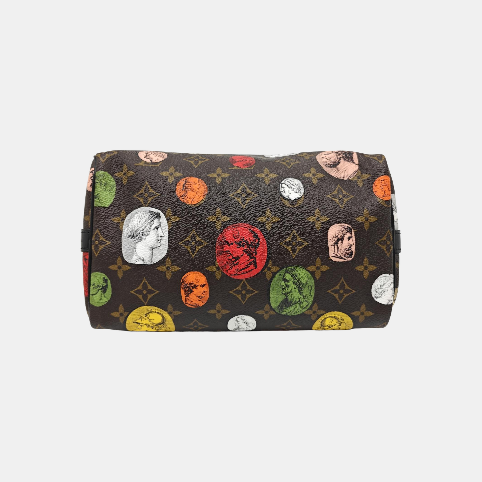 SPEEDY 25 Monogram Coated Canvas Brown