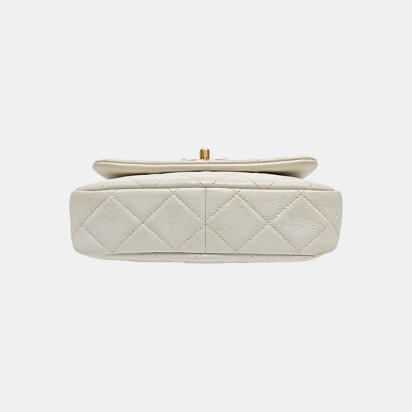 Quilted Calfskin White