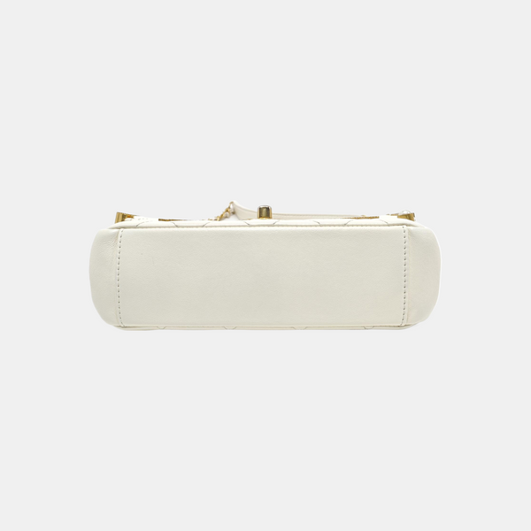 Quilted Lambskin White