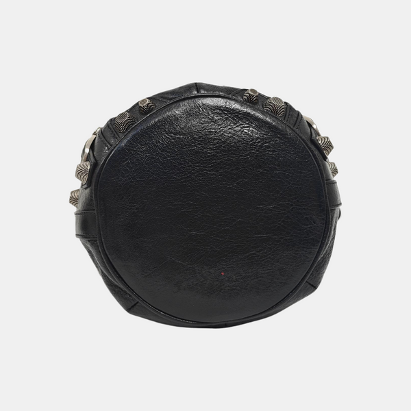 Pompon Bag Calfskin Black
