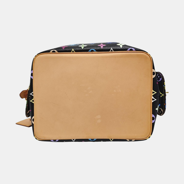 NÉONOÉ MM Monogram Coated Canvas Black