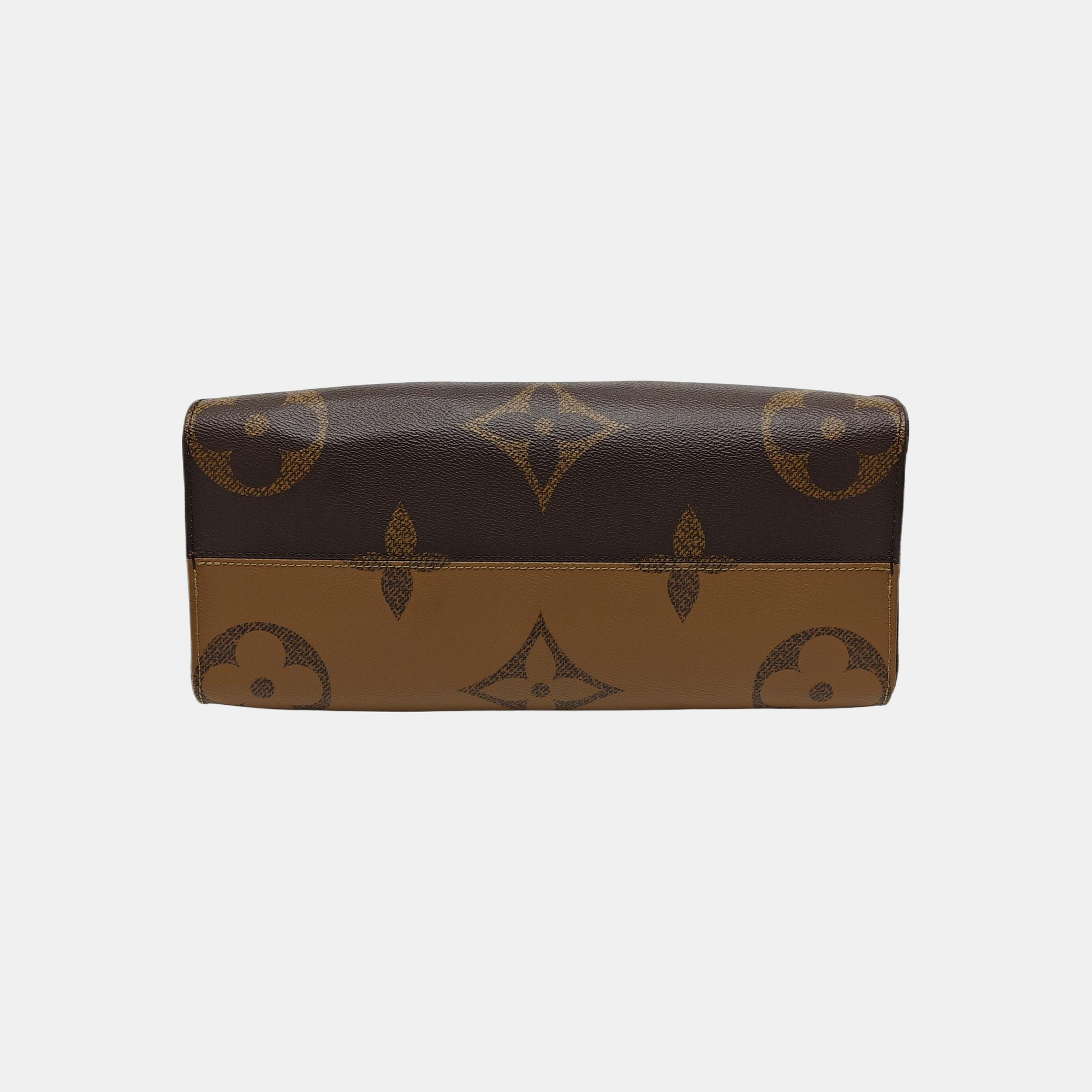 ONTHEGO MM Monogram Coated Canvas Brown
