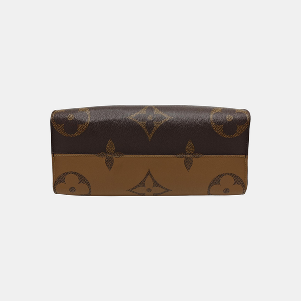 ONTHEGO MM Monogram Coated Canvas Brown