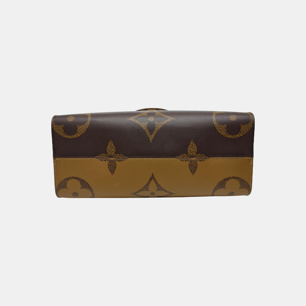 ONTHEGO MM Monogram Coated Canvas Brown