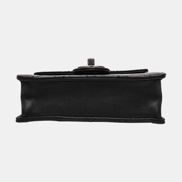CLASSIC VERTICAL PEARL Quilted Lambskin Black