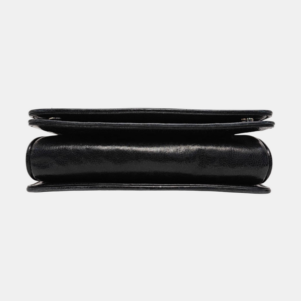 Calfskin Shoulder Bag Black