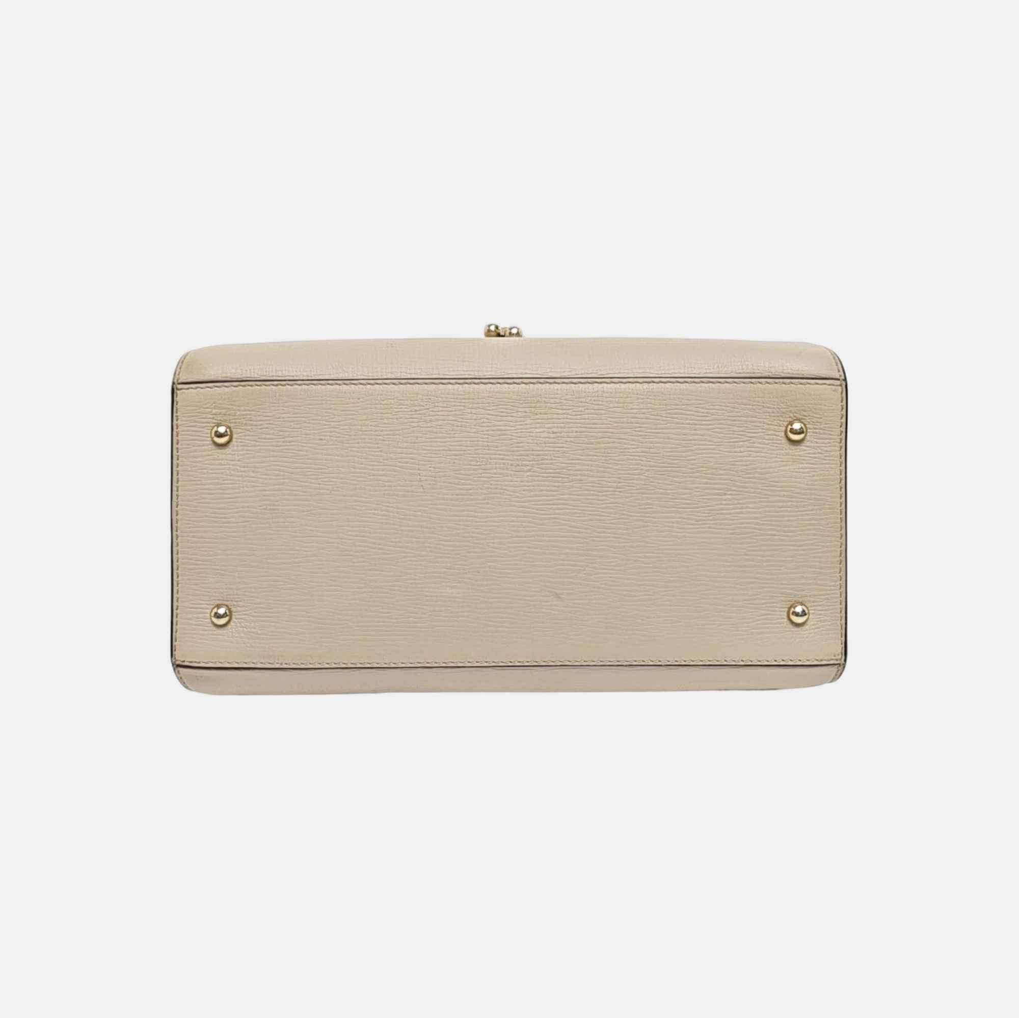 Calfskin Shoulder Bag Beige