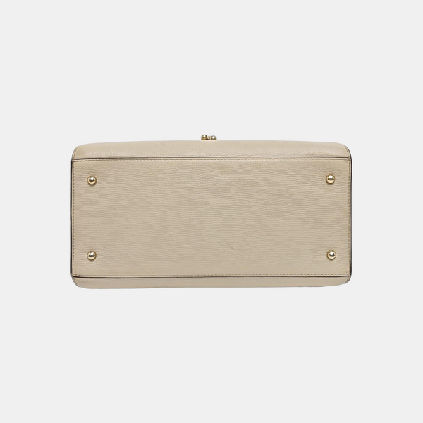 Calfskin Shoulder Bag Beige