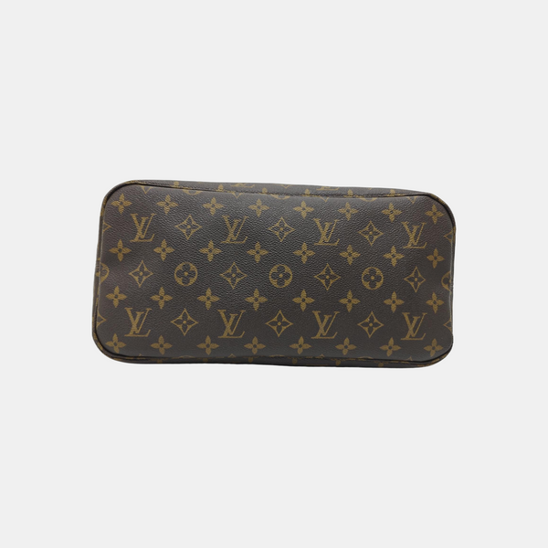 NEVERFULL MM Monogram Coated Canvas Brown