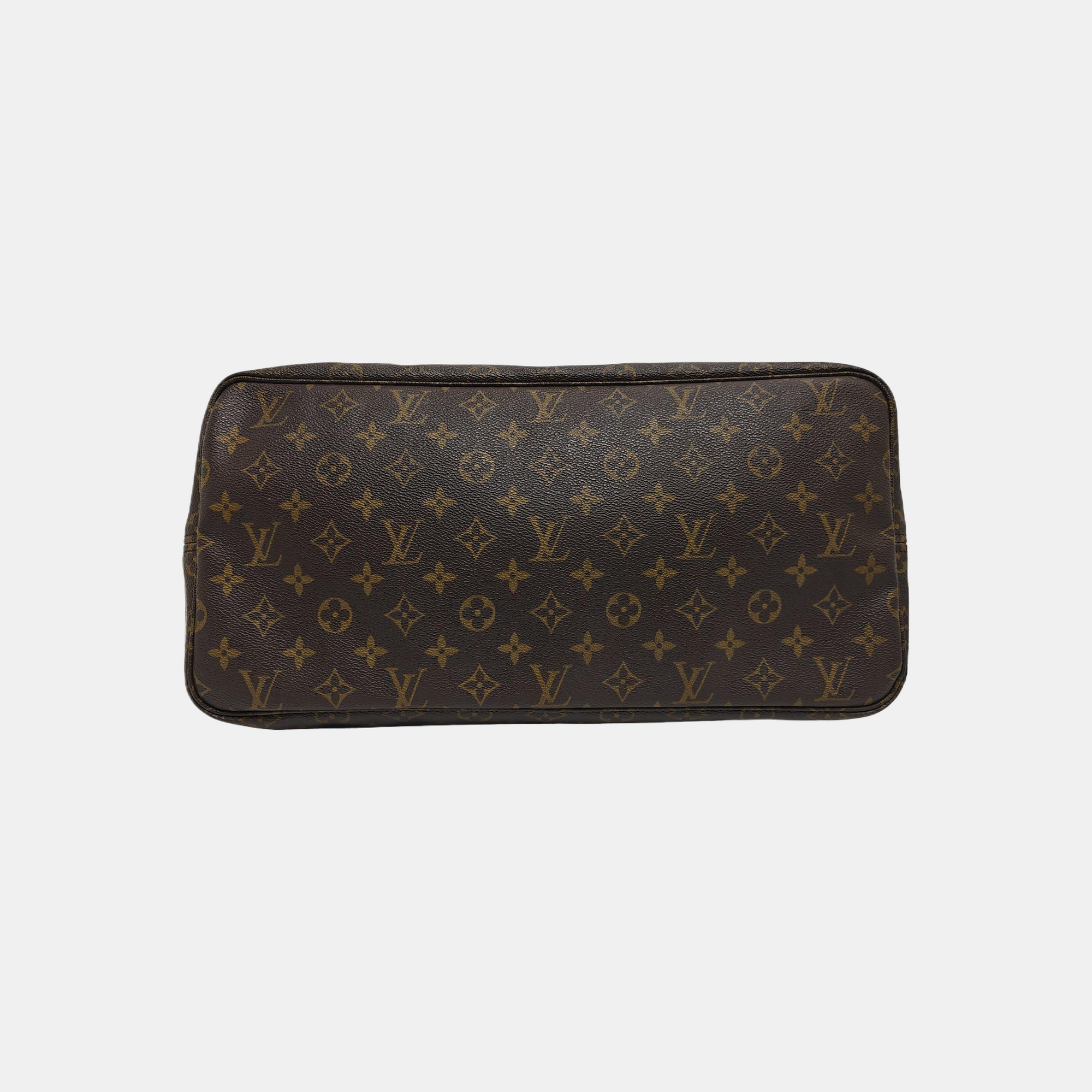 NEVERFULL GM Monogram Coated Canvas Brown