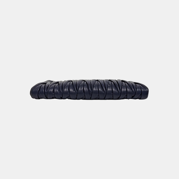 Quilted Lambskin Clutch Blue