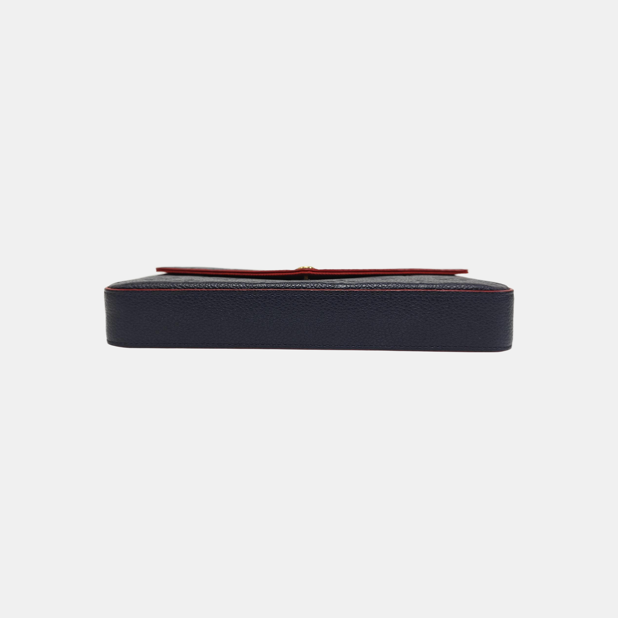 FÉLICIE Monogram Calfskin Blue