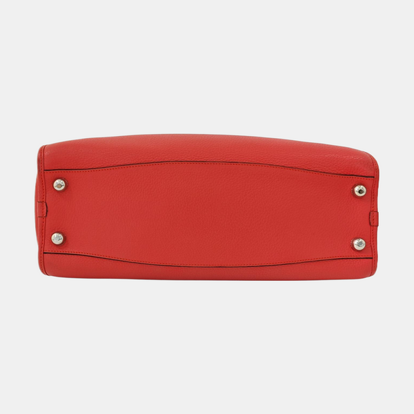 Calfskin Shoulder Bag Red