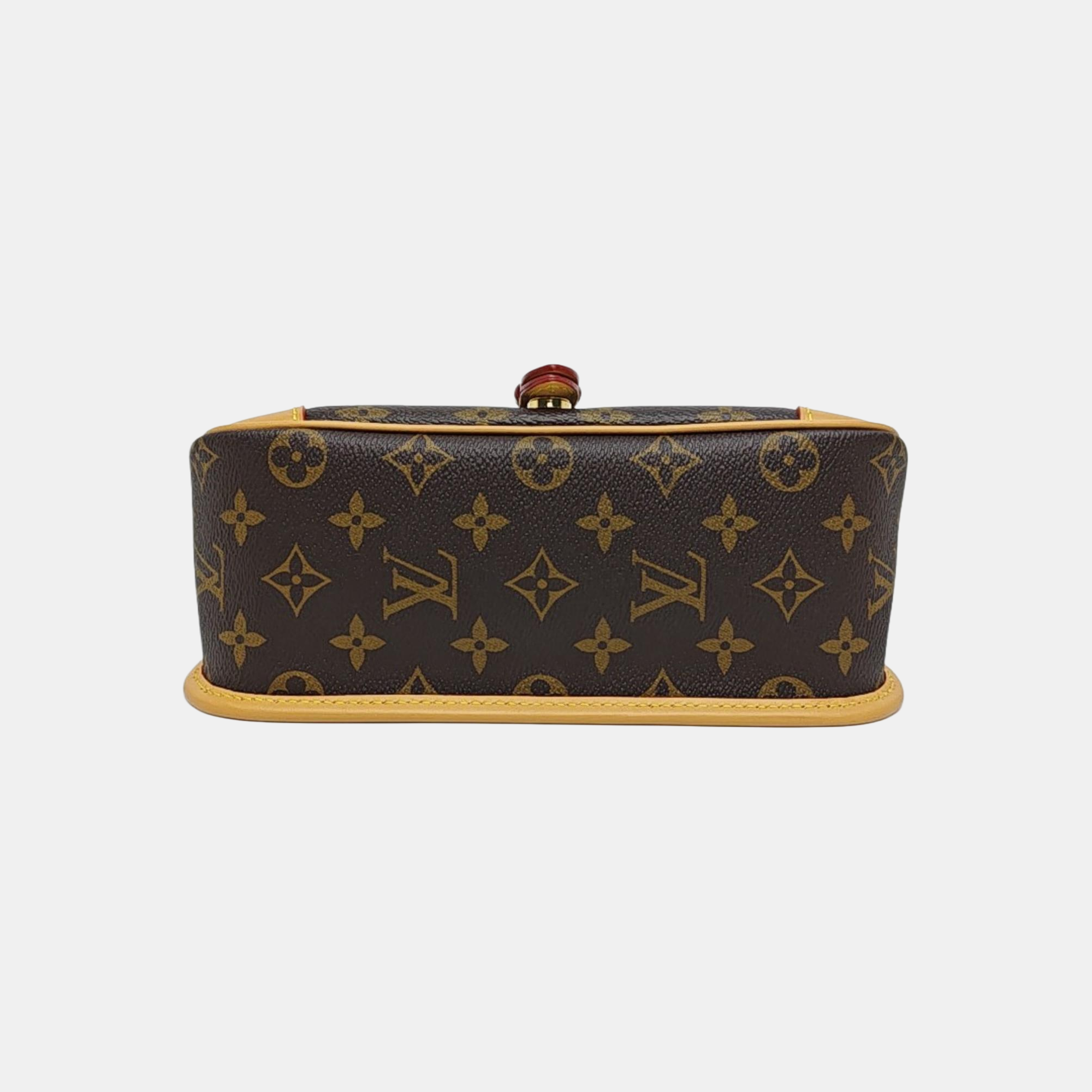 DIANE Monogram Coated Canvas Brown