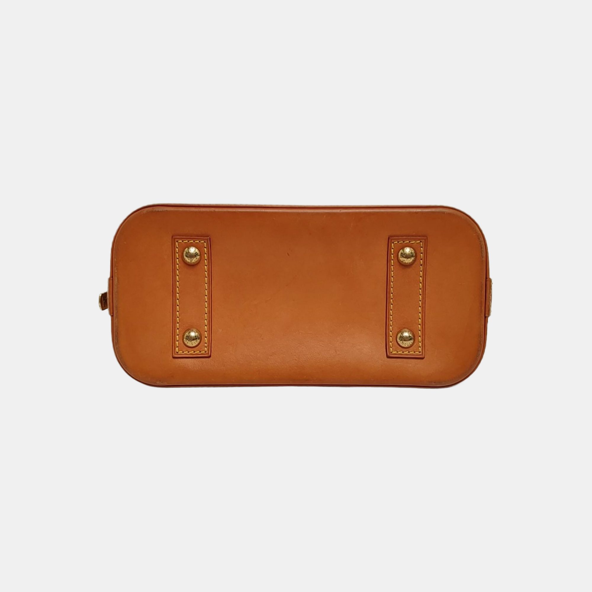 ALMA BB Monogram Coated Canvas Brown
