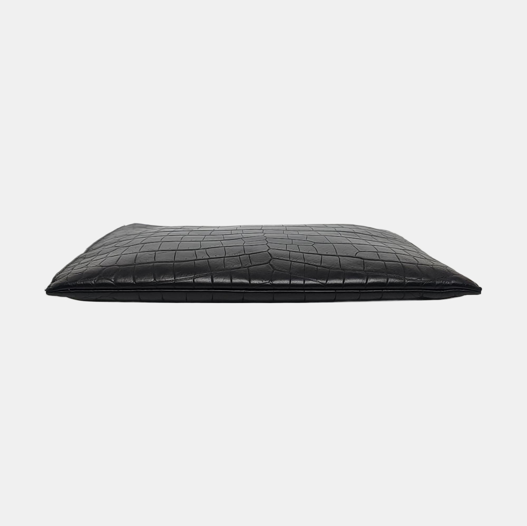 Calfskin Clutch Black
