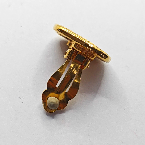 Metal Gold Clip On Earrings