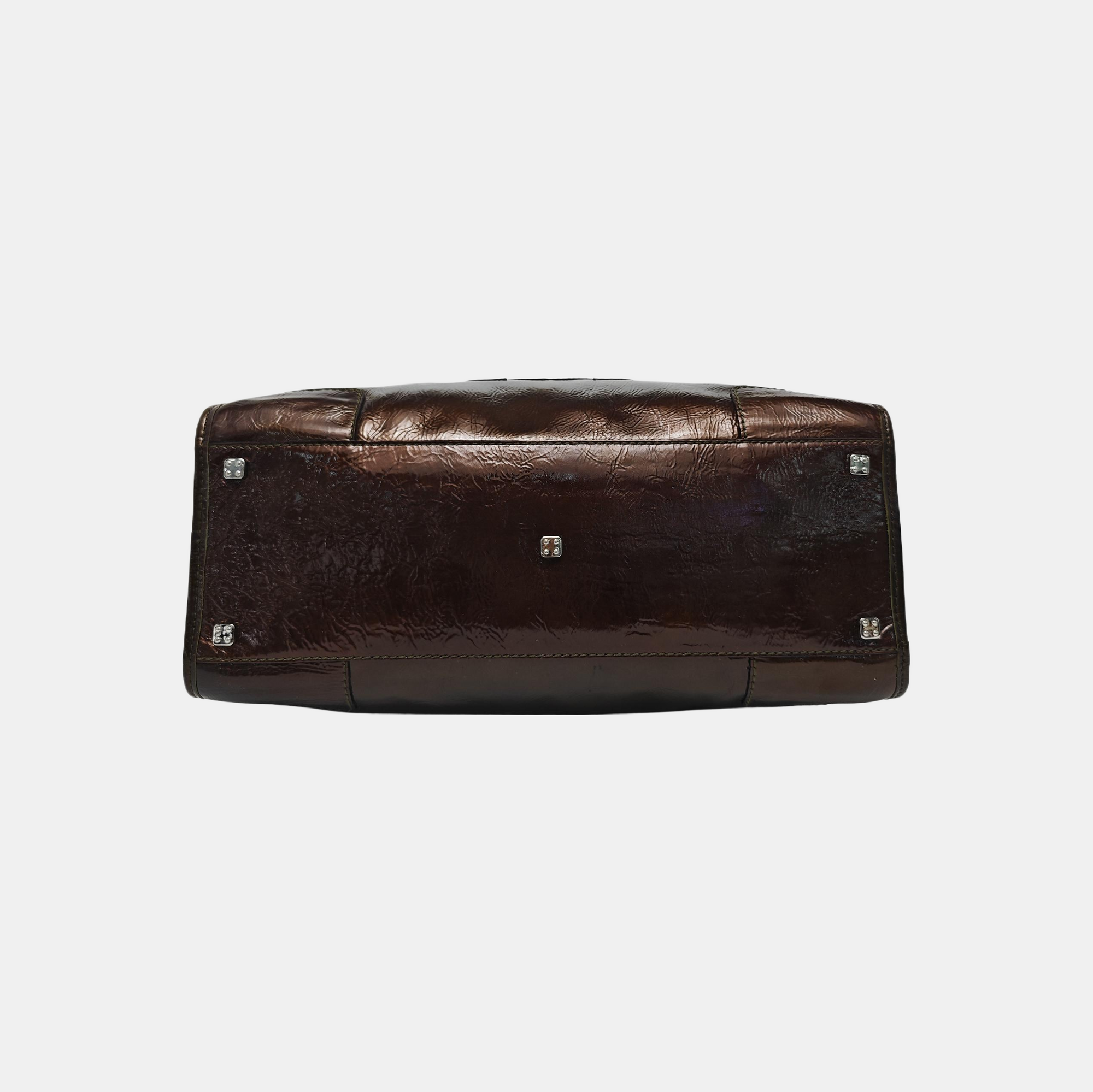 Amazona Patent Leather Brown
